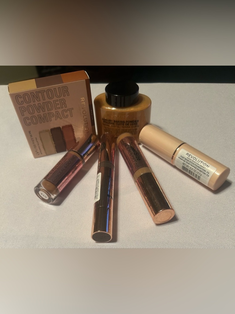 Revolution Warm Brown Contour, eye & Lip Set